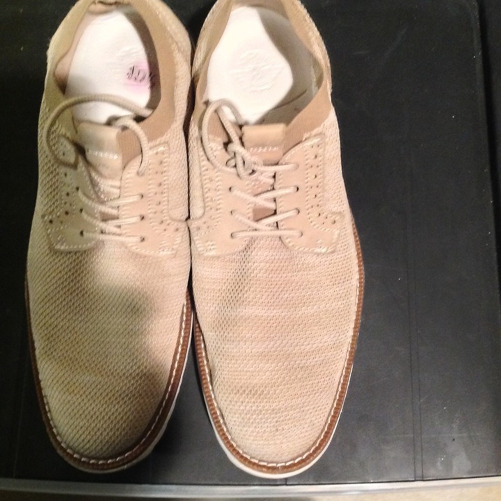 Dockers Khaki Knit Casual Oxford Shoes Size 10.5 Men's